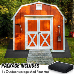 Haull PE backing detail demonstrating waterproof protection under mat