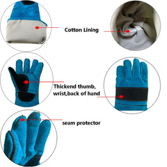 Haulonda glove on arm showing 23.7-inch length for extended coverage