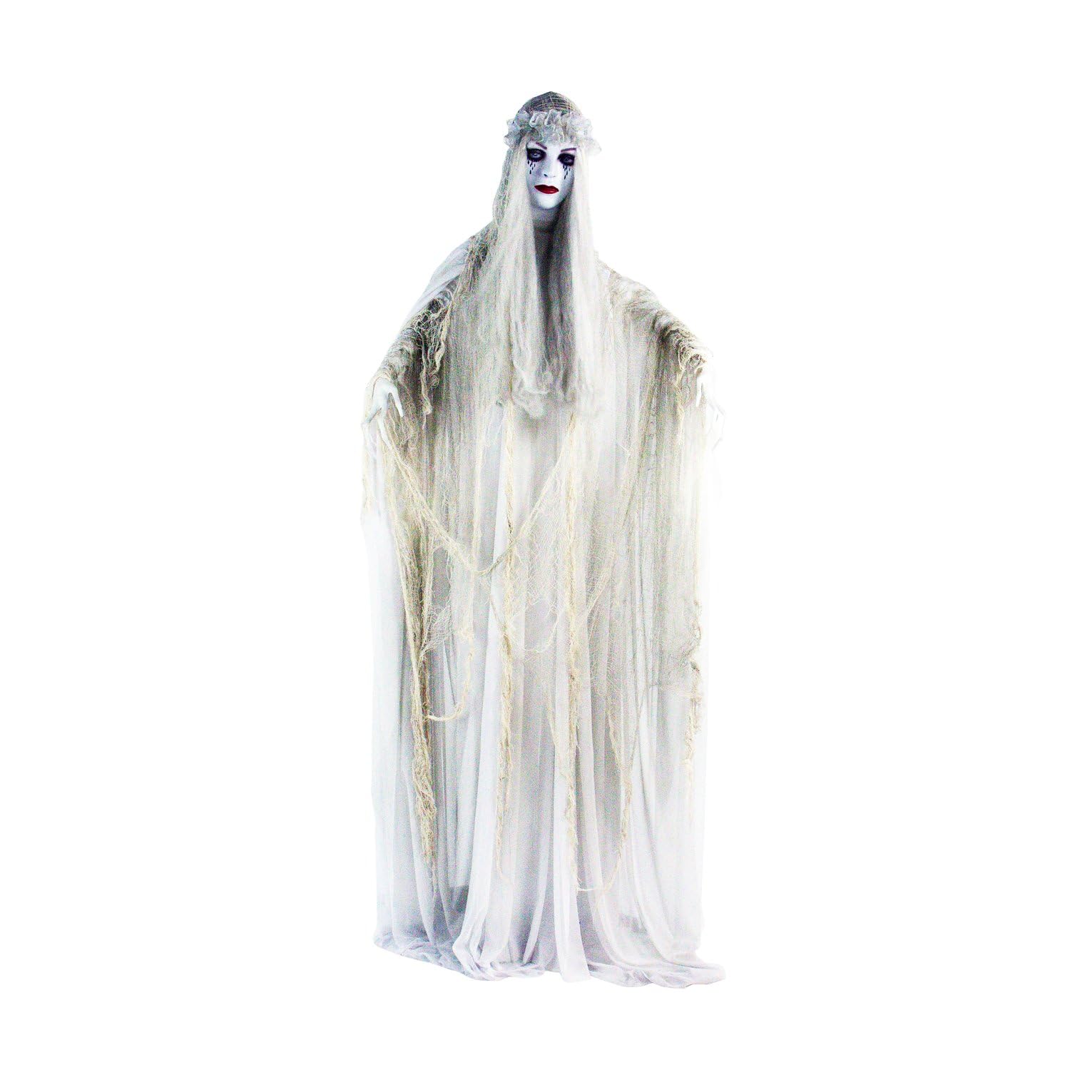 Haunted Hill Farm bride front view showing full life-size presence and dramatic impact