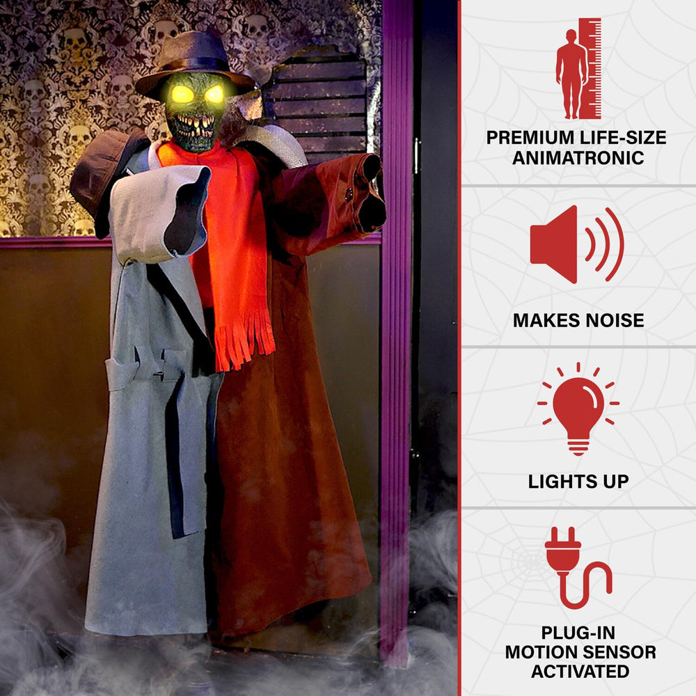 Haunted Hill Farm volume control and plug panel allowing adjustable sound levels and continuous power