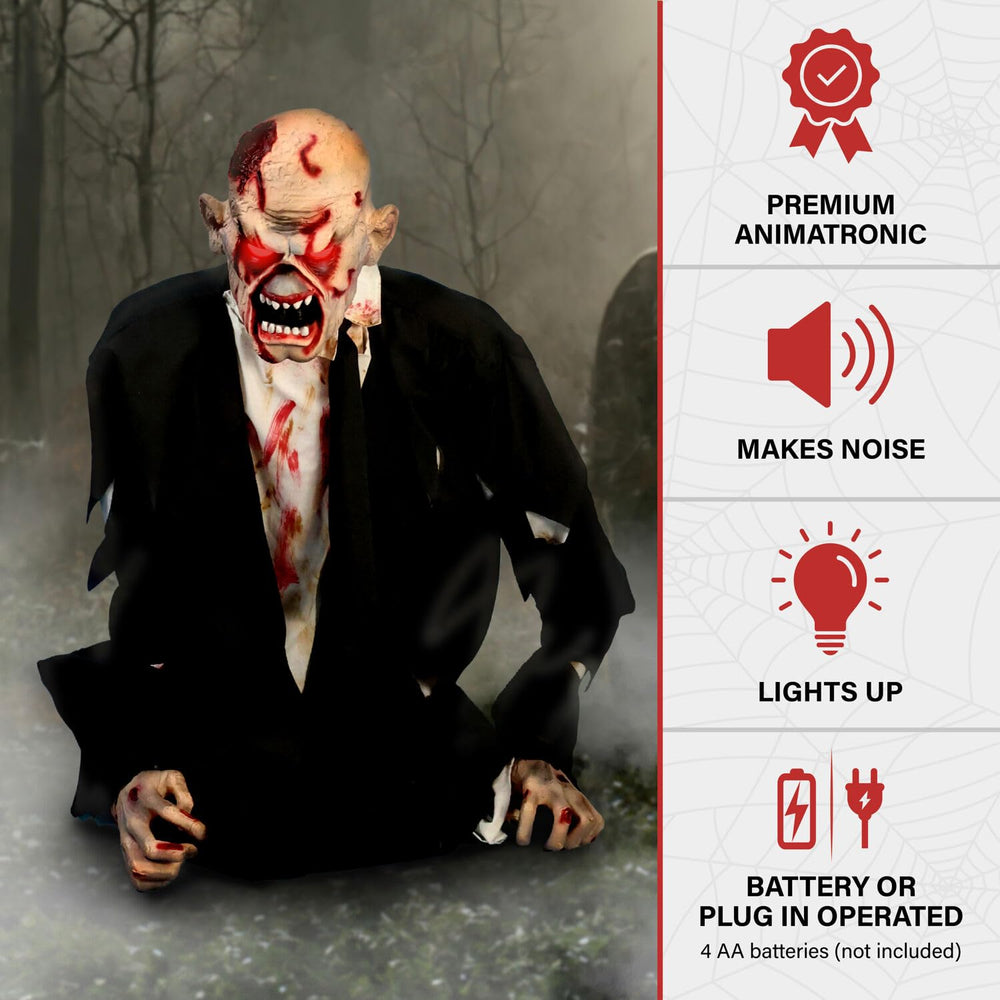 Haunted Hill Farm Damien torso and neck motion parts showing movement effect