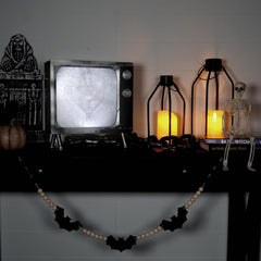 Haunted Hill Farm close-up of TV screen detail highlighting creepy pressed-face realism