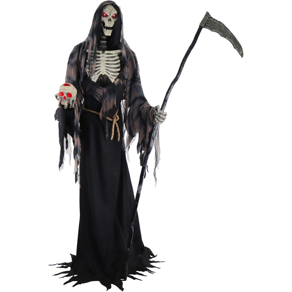 Haunted Hill Farm Khronos front profile showing full 7-ft scare presence and impact