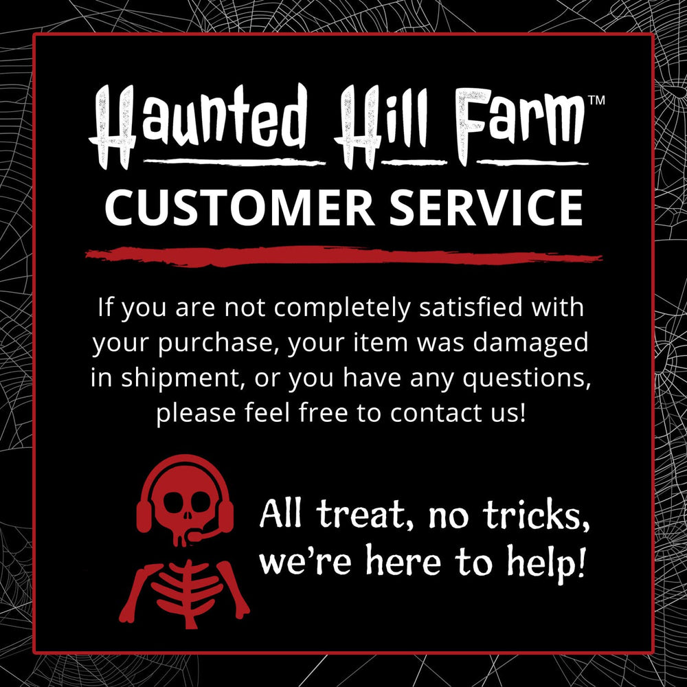 Haunted Hill Farm clown in a Halloween party scene enhancing spooky decorations