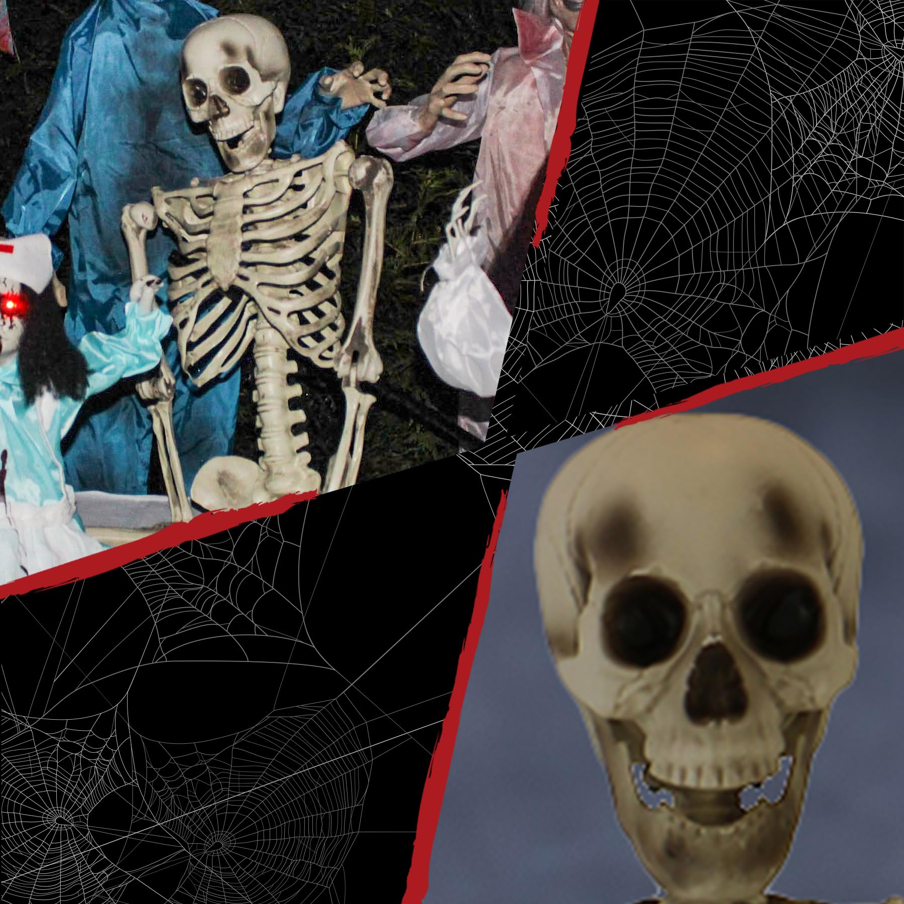 Haunted Hill Farm porch greeting setup positioning prop to spook visitors