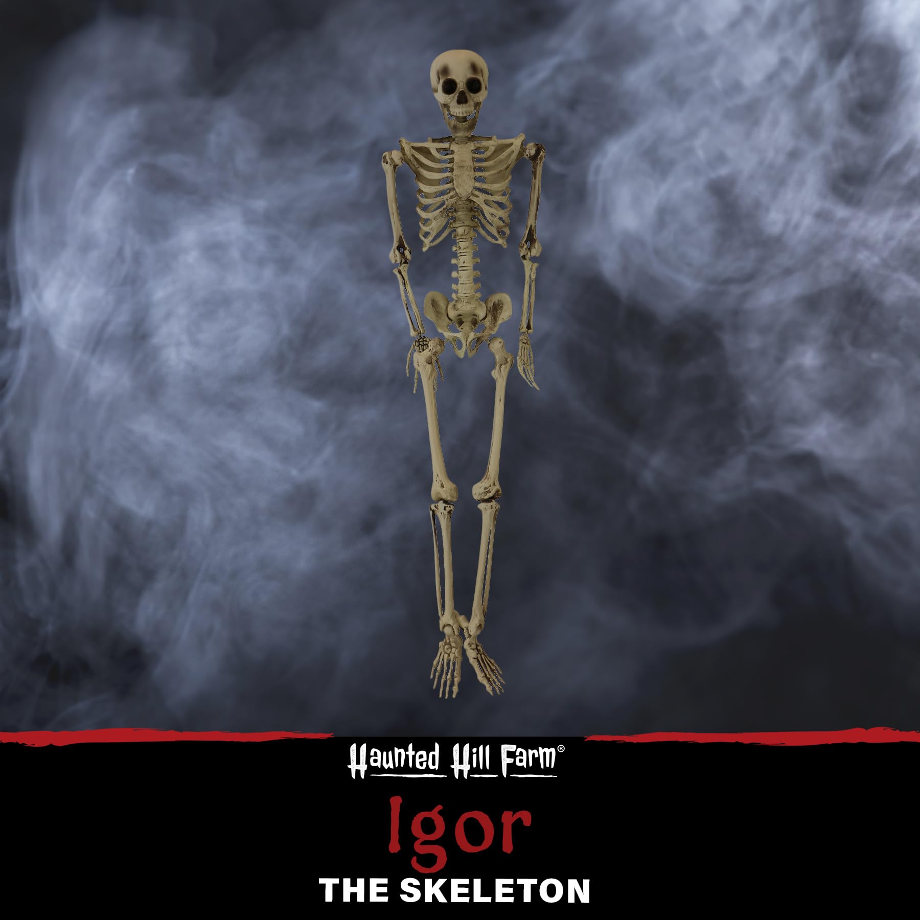 Haunted Hill Farm poseable arms detail demonstrating flexible display options