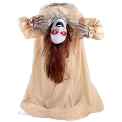 Haunted Hill Farm front view showing full 3.4-ft figure and spooky posture benefit scares