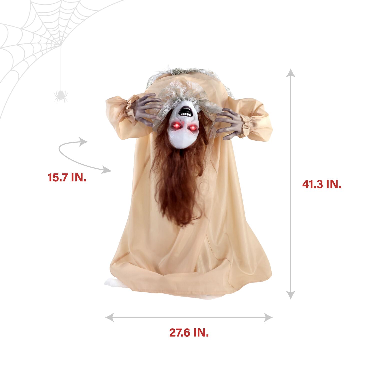 Haunted Hill Farm detail of hand and mouth sensor showing motion activation benefit