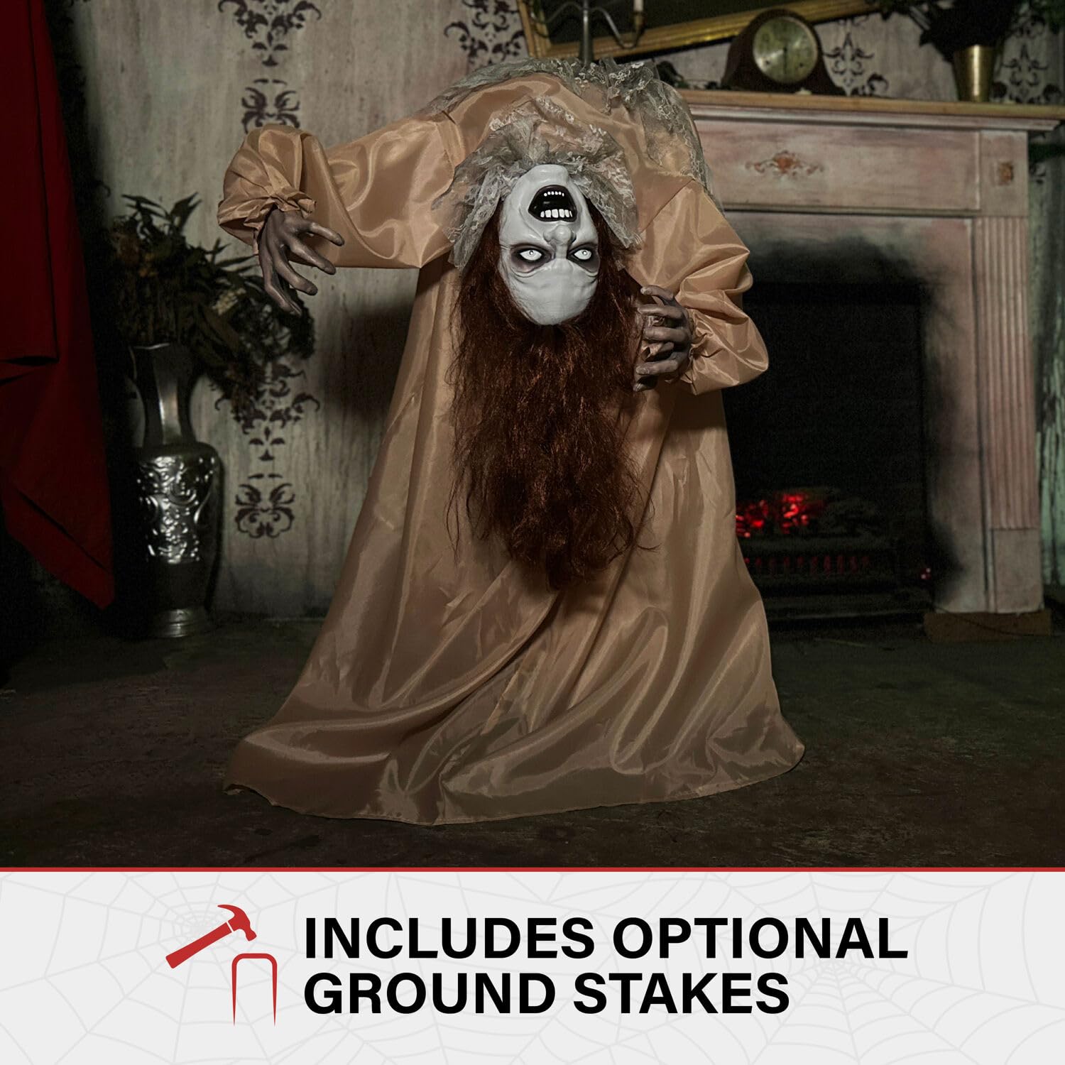 Haunted Hill Farm in party scene showing decor integration for memorable Halloween benefit