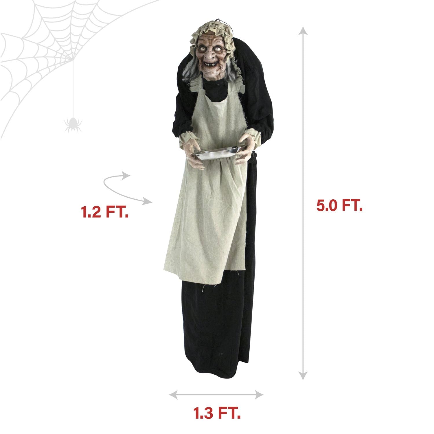 Haunted Hill Farm Ruby full body on stand showing poseable limbs and height