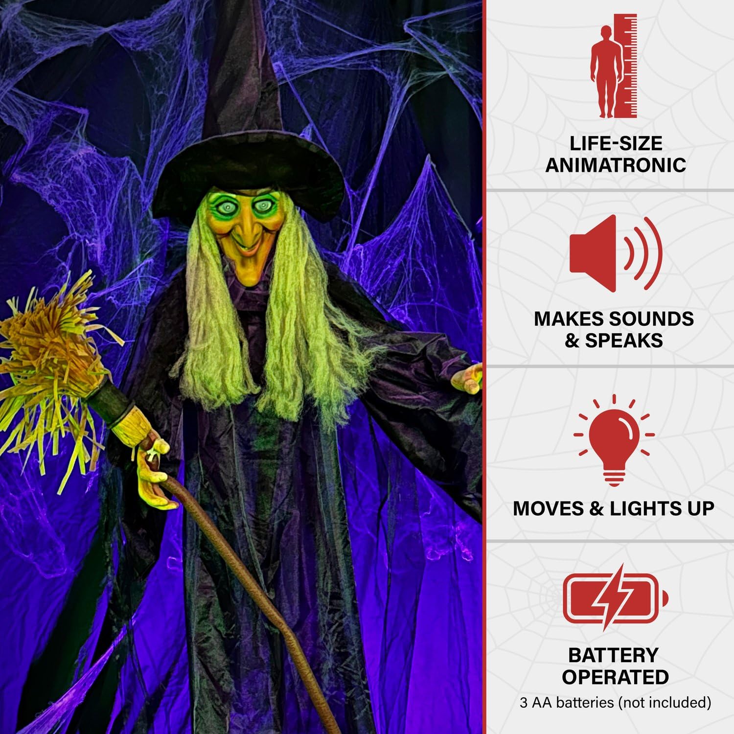 Haunted Hill Farm Sinthia hands poseable to customize gestures and scene