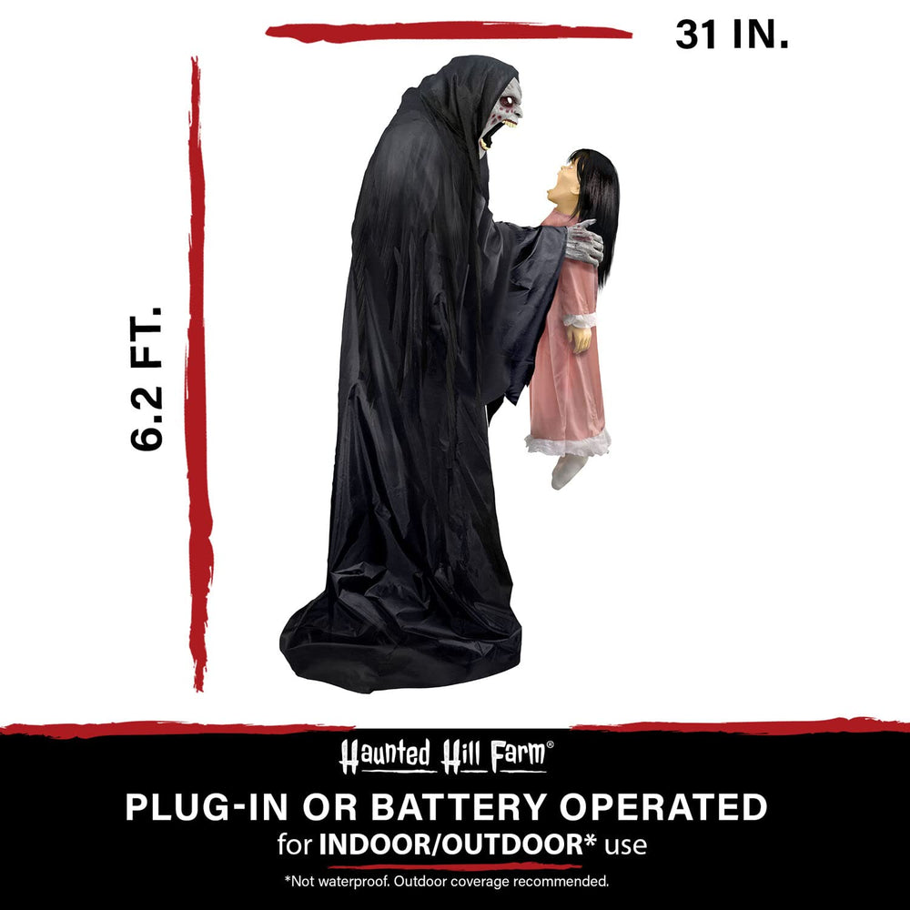 Haunted Hill Farm plug and battery options displayed for flexible power placement
