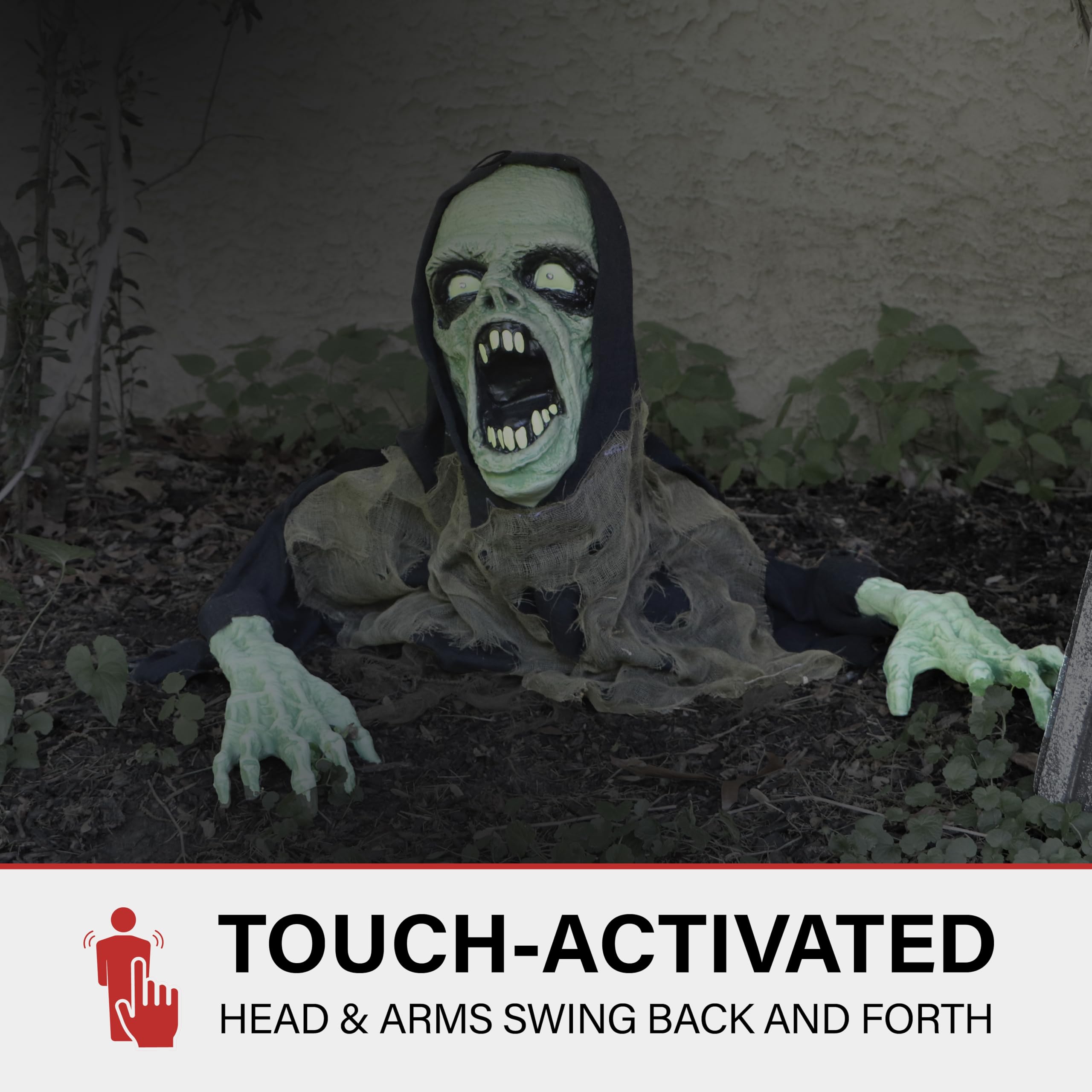 Haunted Hill Farm focus on Trevor's posable arms for customizable poses