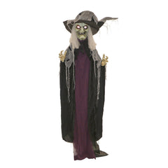 Haunted Hill Farm witch front view shows spooky entrance décor benefit