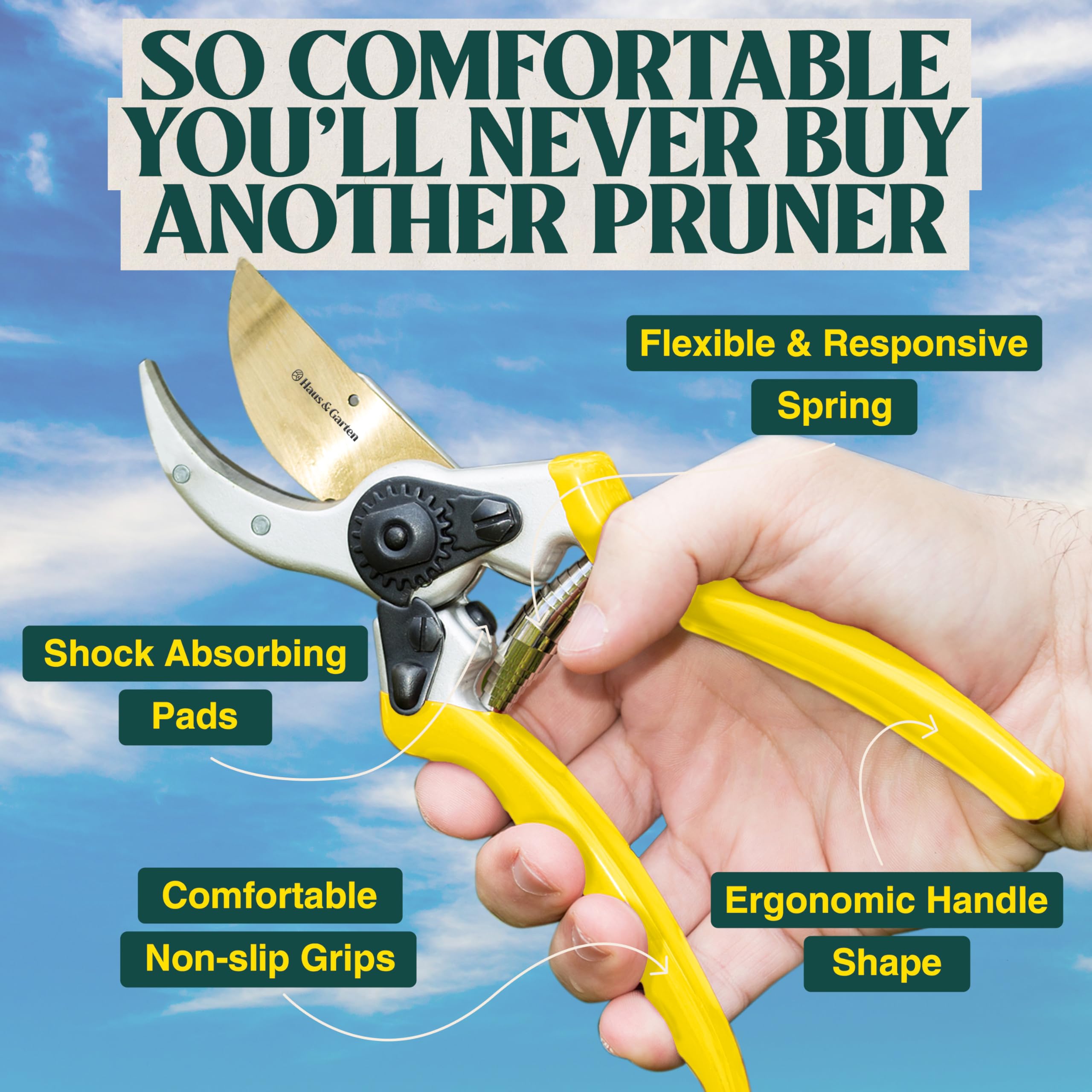 Haus & Garten maintenance kit with oil and cloth for blade care and longevity