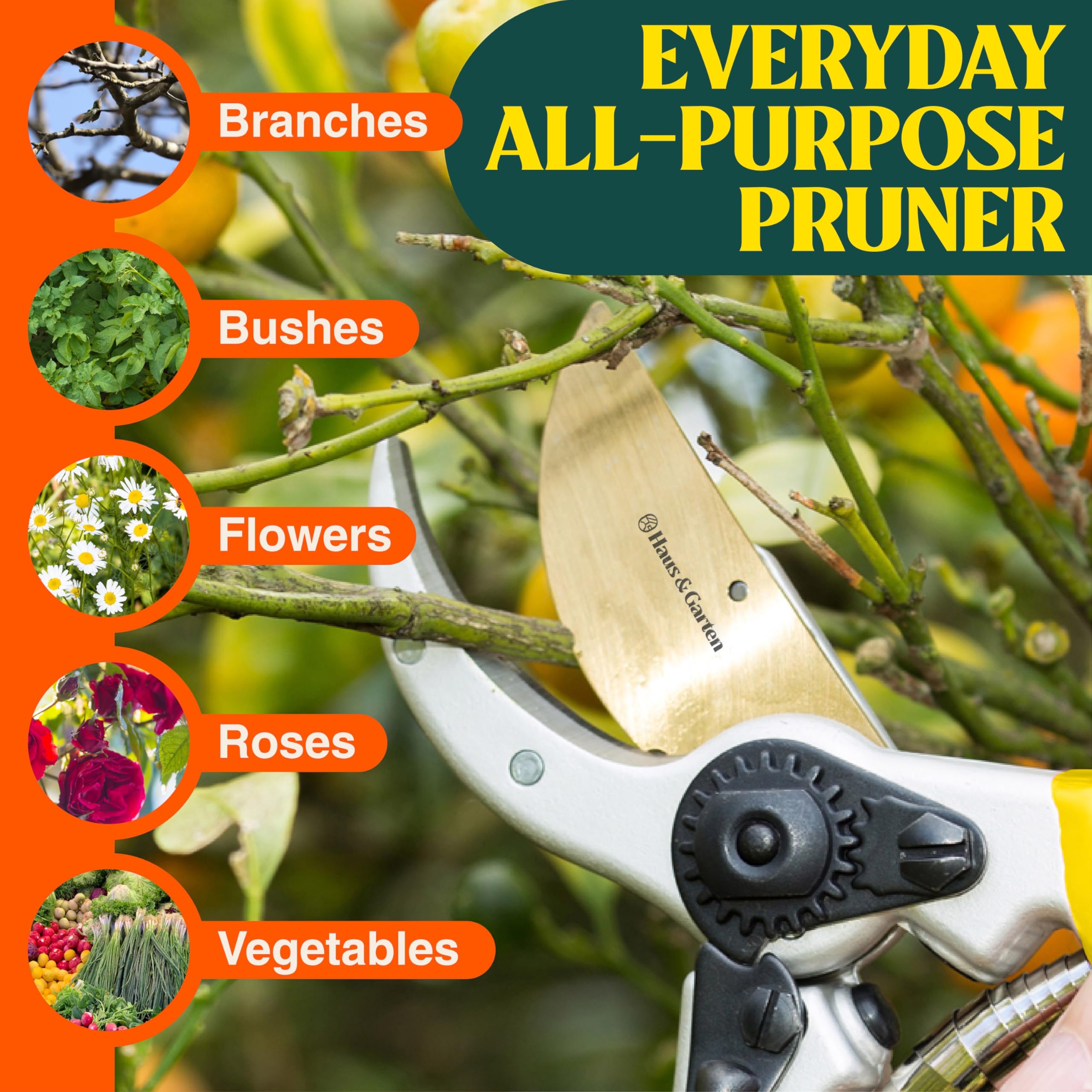 Haus & Garten side profile showcasing pivot mechanism and reinforced construction