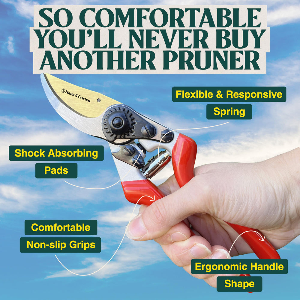 Haus & Garten gardener using EnduroPRO in yard demonstrating comfort and efficiency