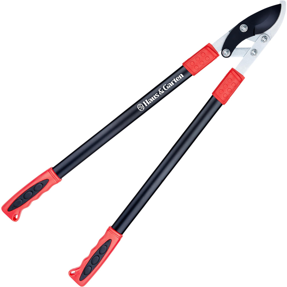 Haus & Garten front view of PowerPRO loppers showing full tool and reach benefit