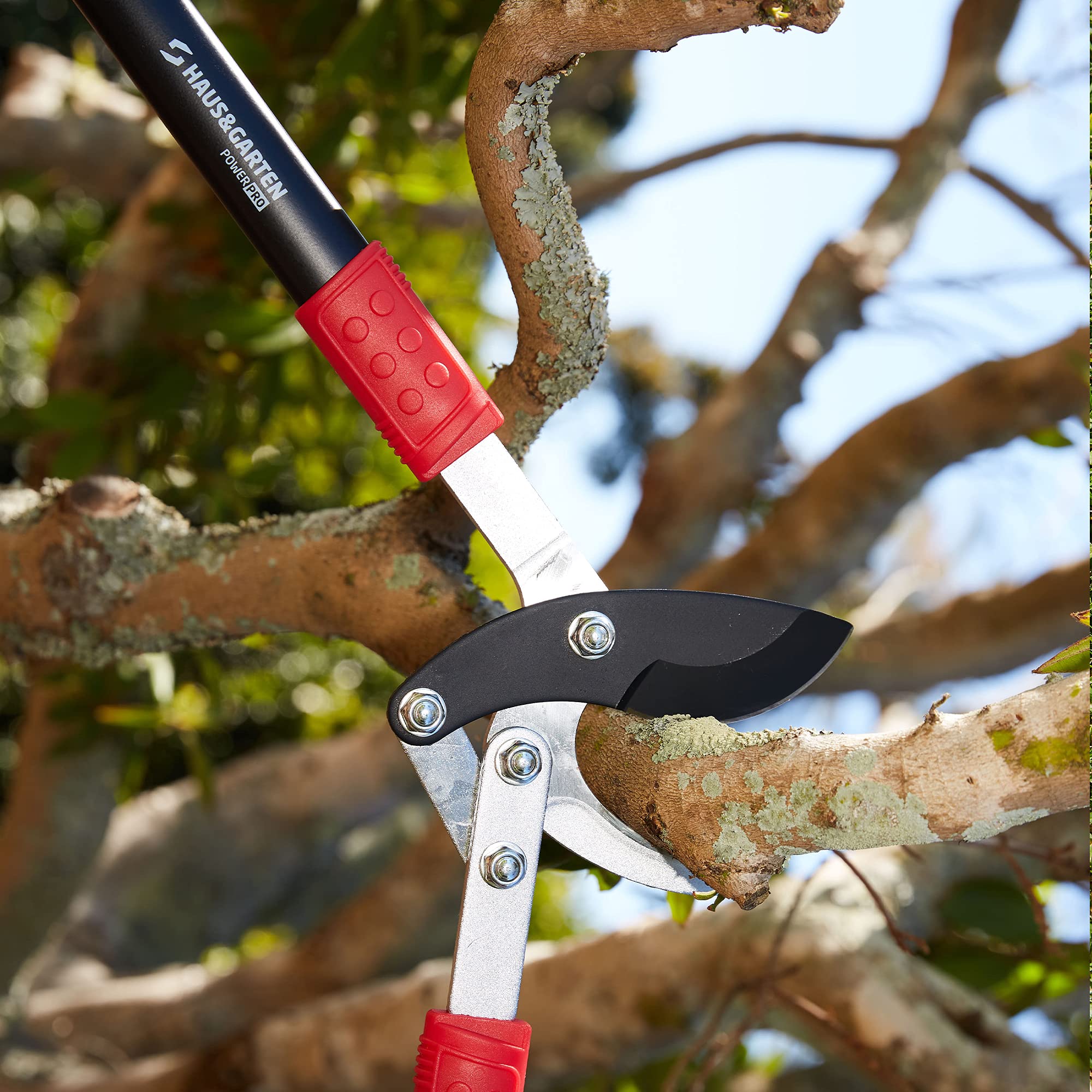 Haus & Garten loppers in a garden environment showing practical landscaping use