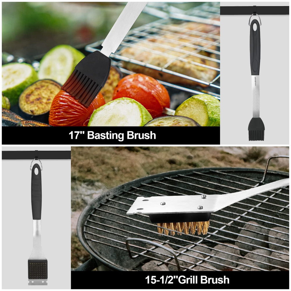 HAUSHOF locking tongs in profile with long handle providing safe, precise gripping