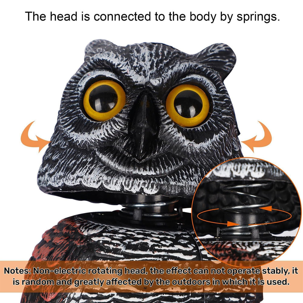 Hausse rotating head detail demonstrating wind-activated lifelike motion benefit