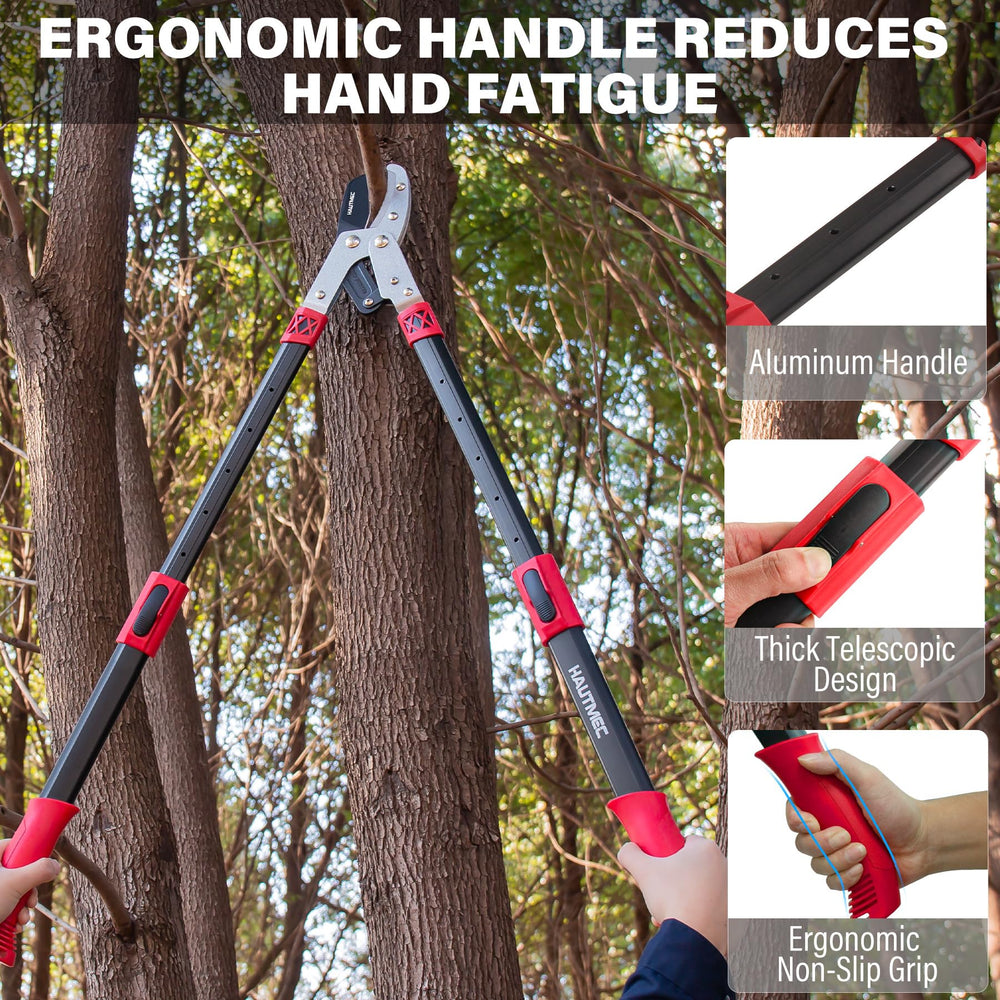 HAUTMEC ergonomic non‑slip handle texture reducing hand fatigue during use