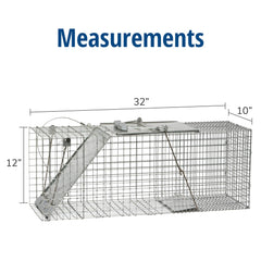 HAVAHART detailed trigger mechanism photo showing sensitive trigger for quick, humane capture