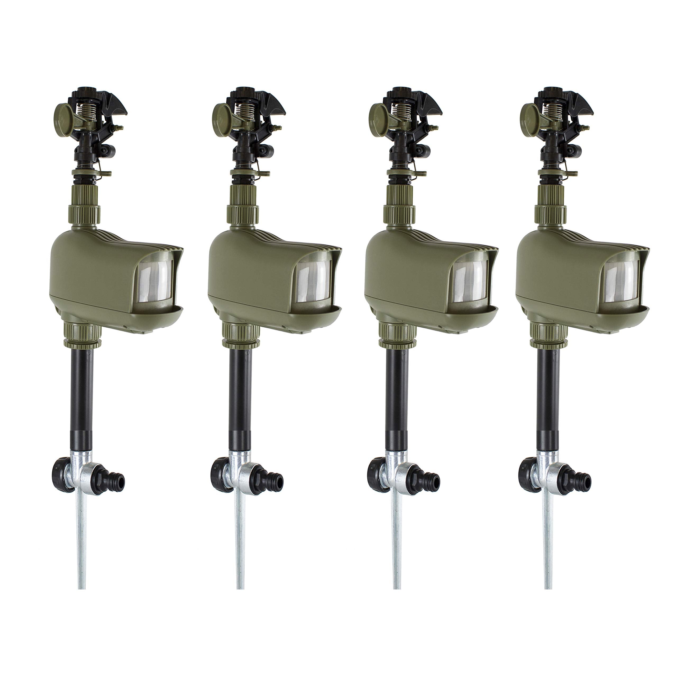 HAVAHART front view of critter ridder showing compact housing and hose connection benefit