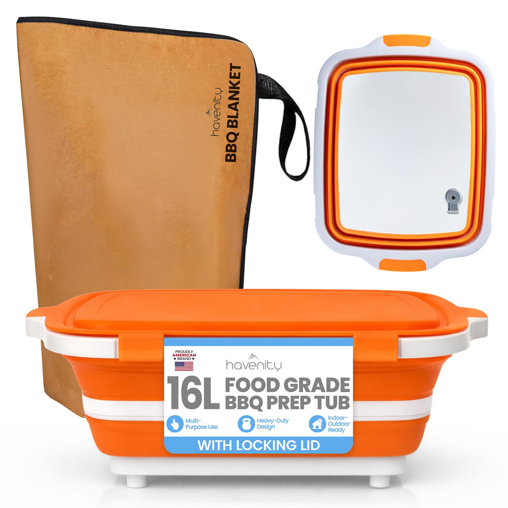 Havenity prep tub front view showing compact all-in-one functionality