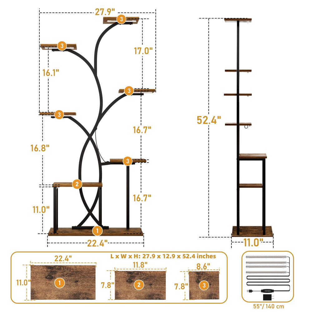 HAVLOTII scale shot with pots and books showing height and shelf capacity