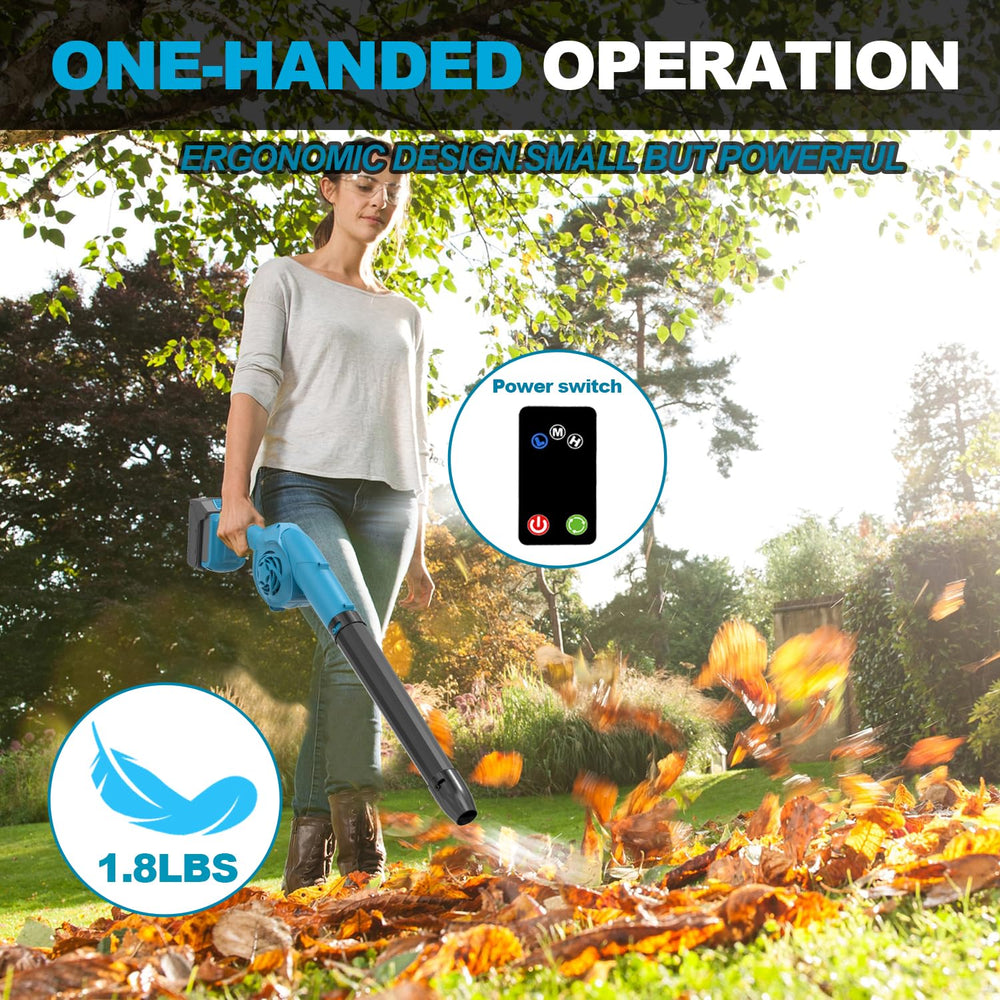 Hawfog held in hand to show lightweight 1.8 lb body for reduced fatigue