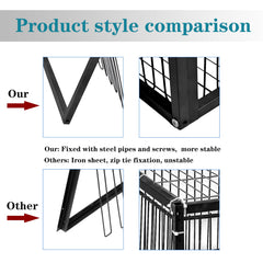 HAYLILUYOO iron pipe frame detail highlighting anti-rust coating for long-lasting outdoor use