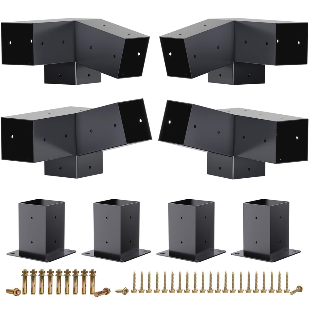HAYOHRT front packaging showing complete pergola bracket kit and benefits