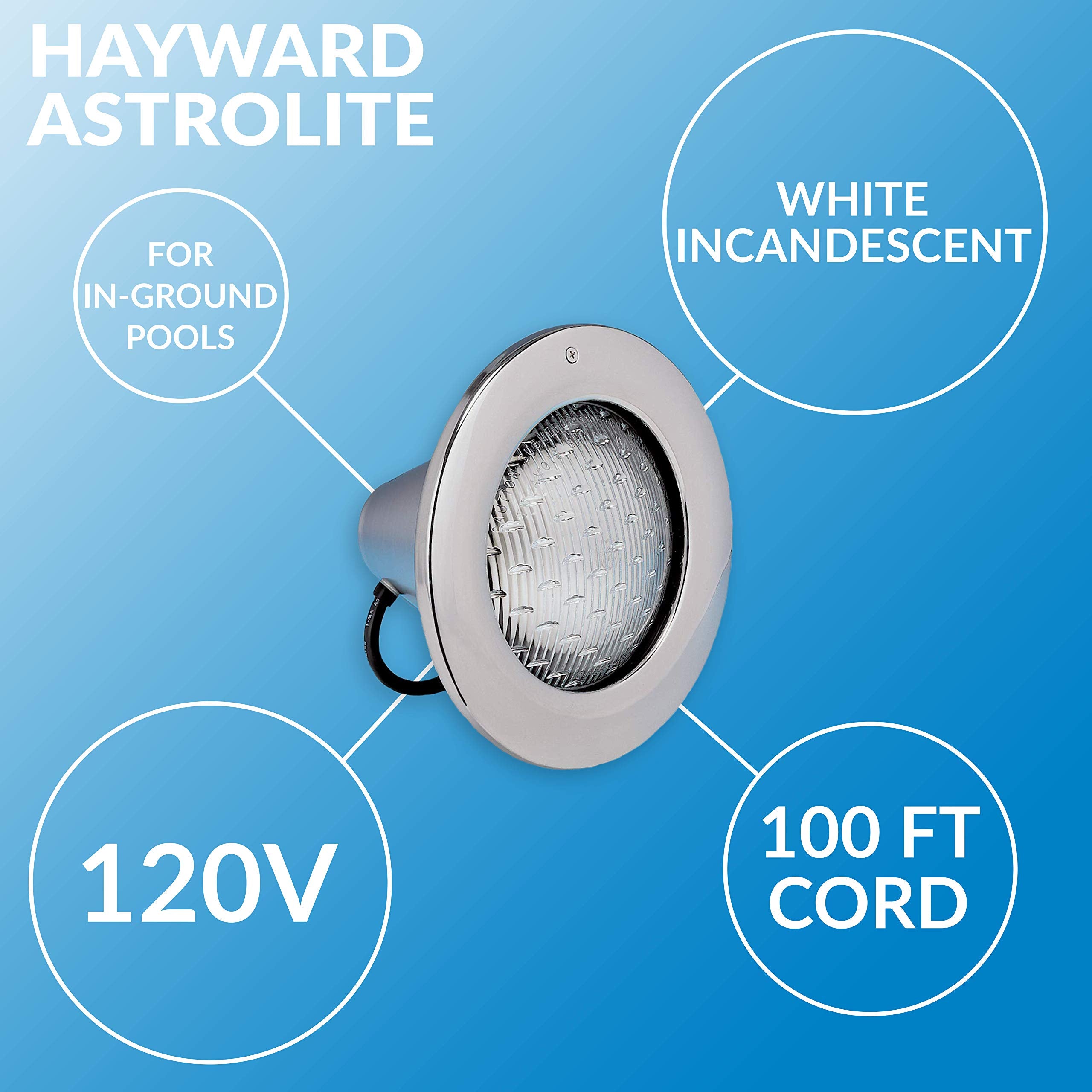 Hayward AstroLite close-up of patterned faceplate highlighting corrosion resistance advantage