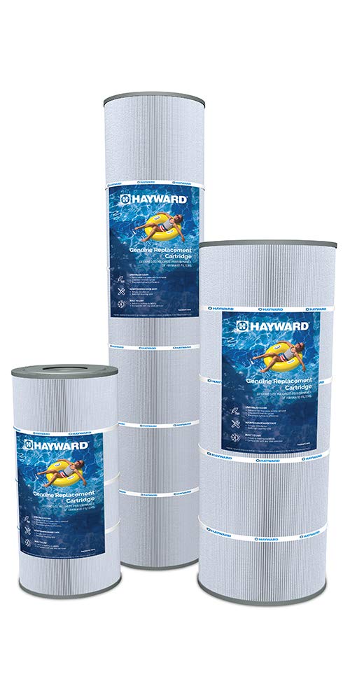 Hayward cartridge pleat close-up highlighting durable media and cleaner water