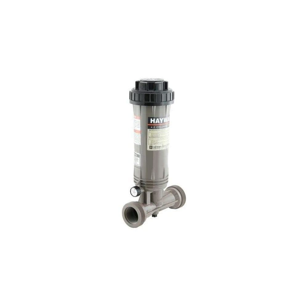 Hayward CL100 front view showing dial control and Easy-Lok cover, simplifies dosing