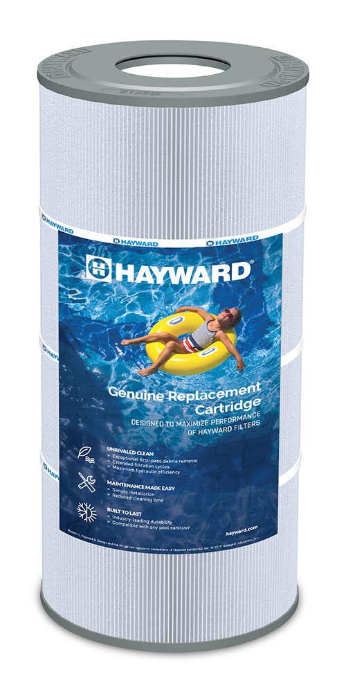 Hayward CX100XRE front view showing cartridge and benefit of reliable filtration