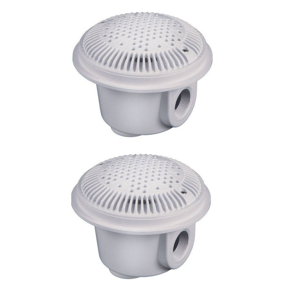 Hayward front faceplate showing white dual-suction cover and clean pool finish benefits