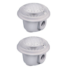 Hayward front faceplate showing white dual-suction cover and clean pool finish benefits