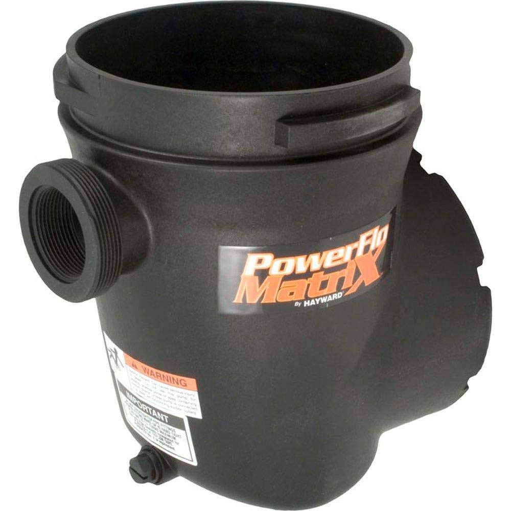 Hayward front view strainer housing showing fit and durable design benefit