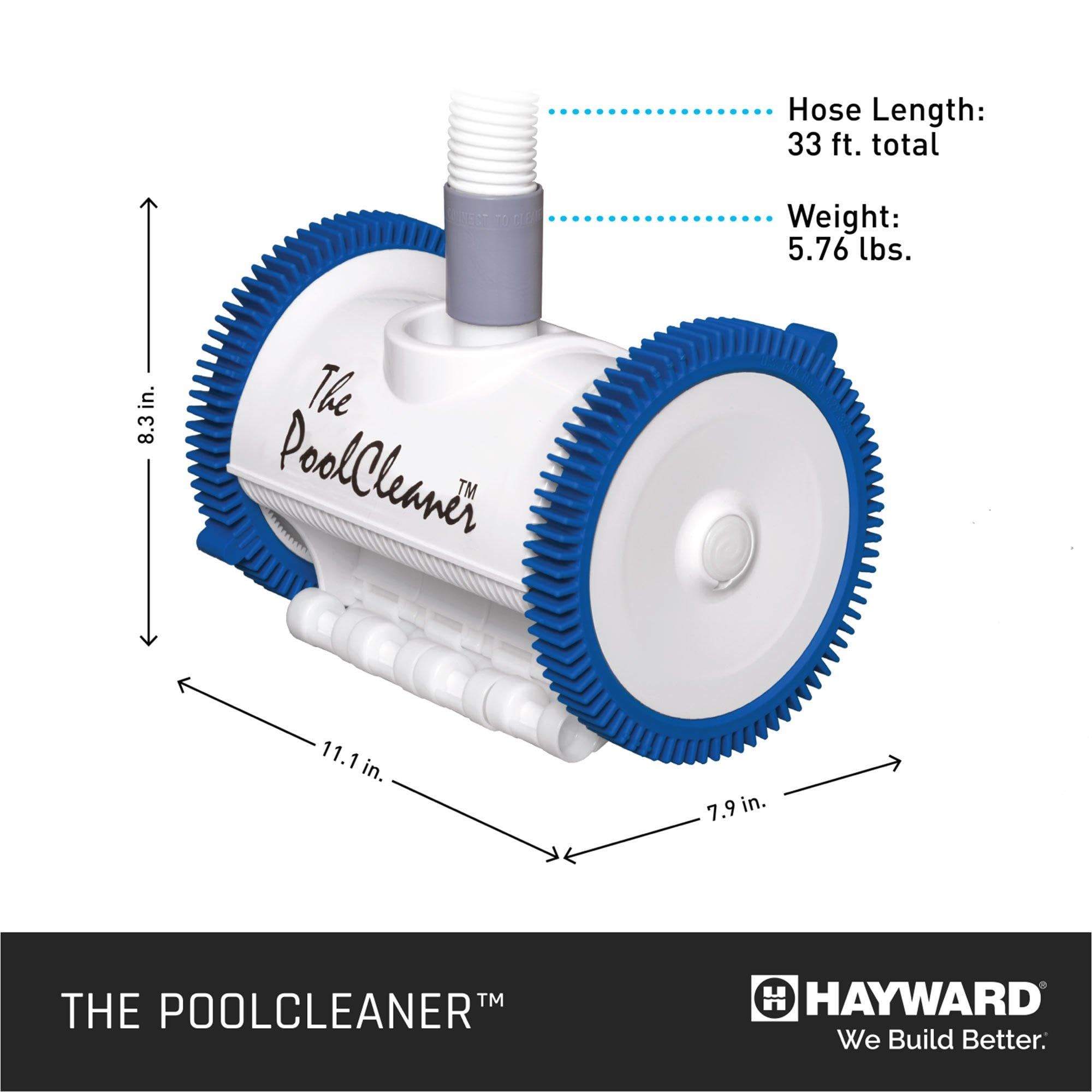 Hayward Poolvergnuegen hose and connection attached to skimmer for easy setup