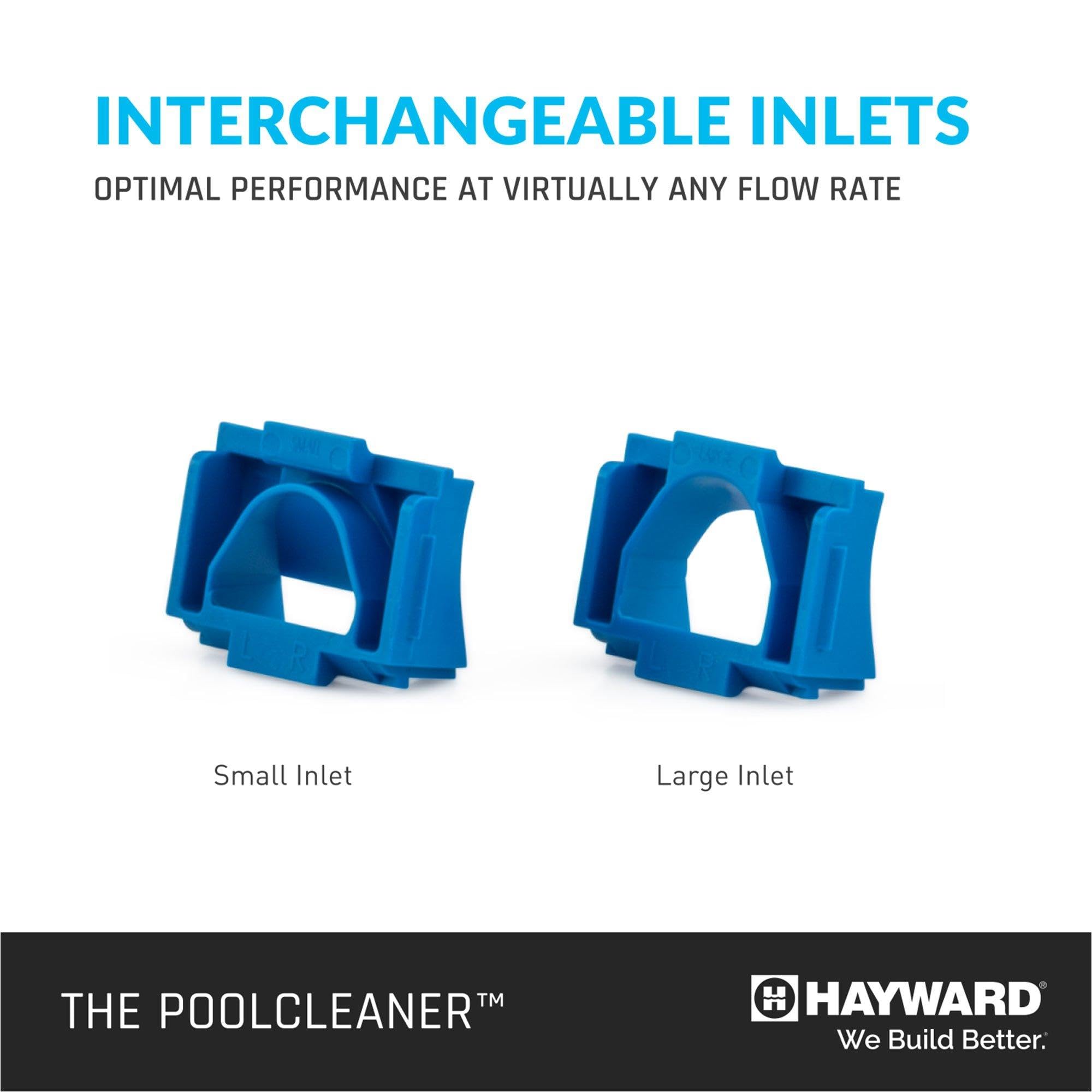 Hayward Poolvergnuegen cleaning pool steps showing coverage and edge performance