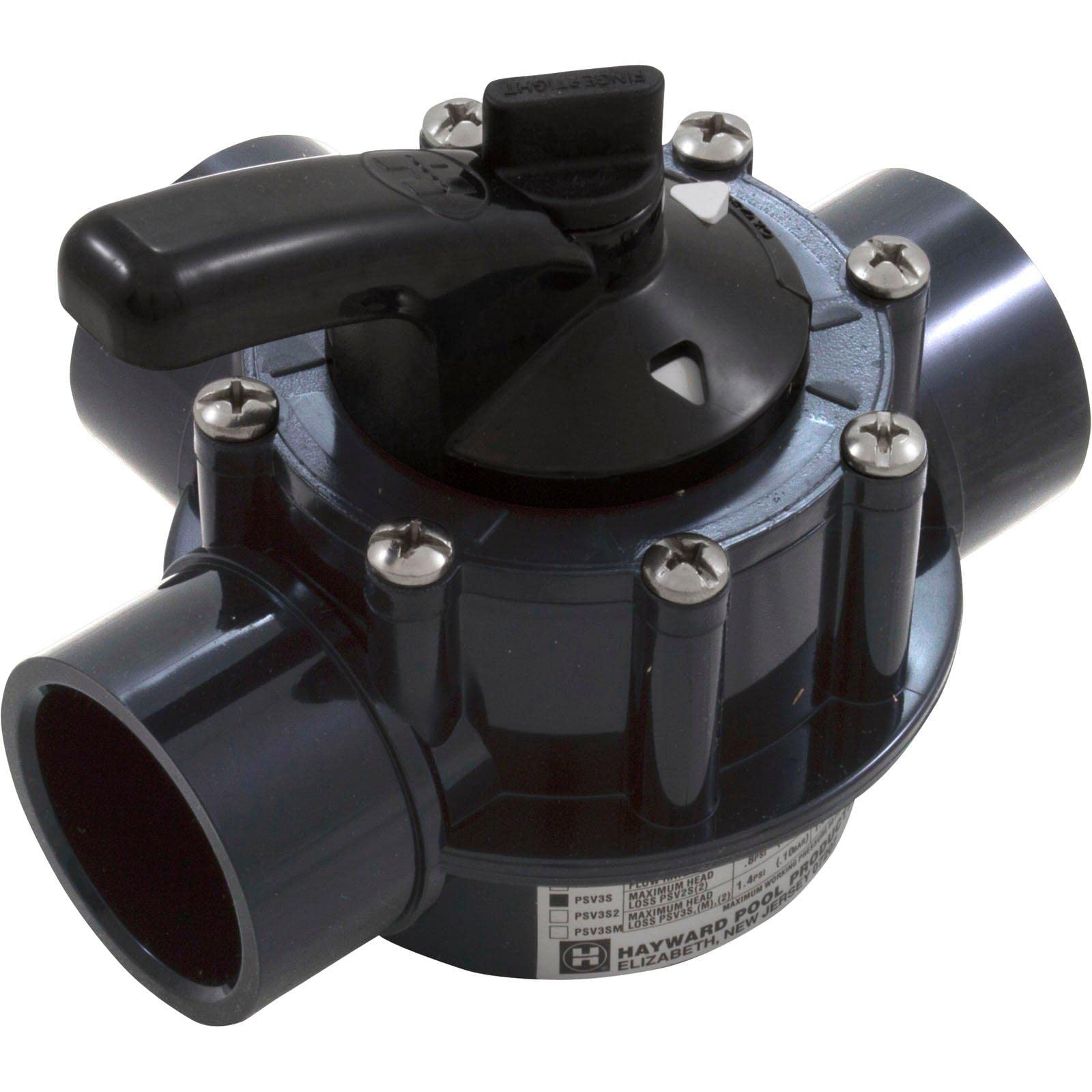 Hayward PSV3SDGR front view showing compact diverter for easy system integration