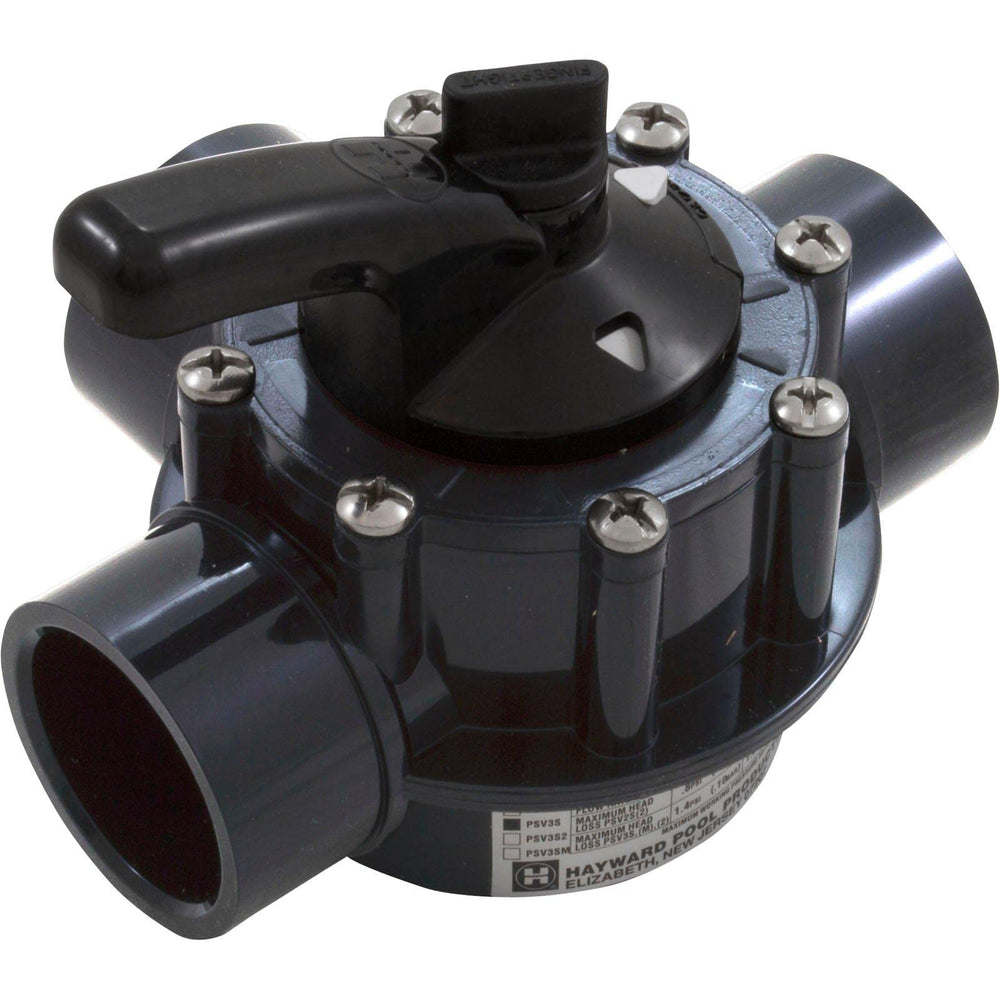 Hayward PSV3SDGR front view showing compact diverter for easy system integration