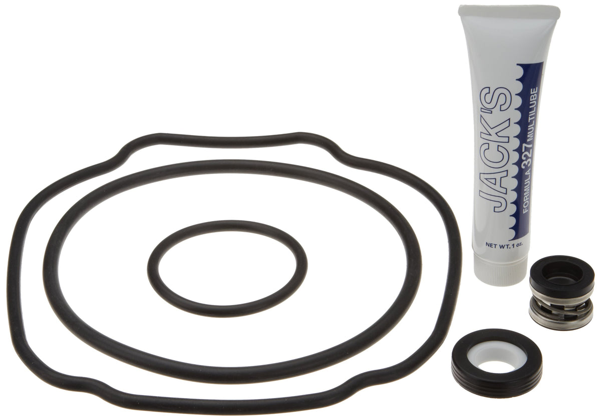 Hayward repair kit front view showing parts, helps prevent pump leaks