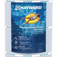 Hayward cartridge side profile with ruler to show 17-3/8 inch height benefit