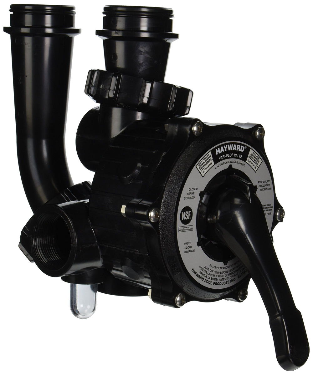 Hayward SP0710XR50 front view showing coupling and sight glass, for reliable visible backwash