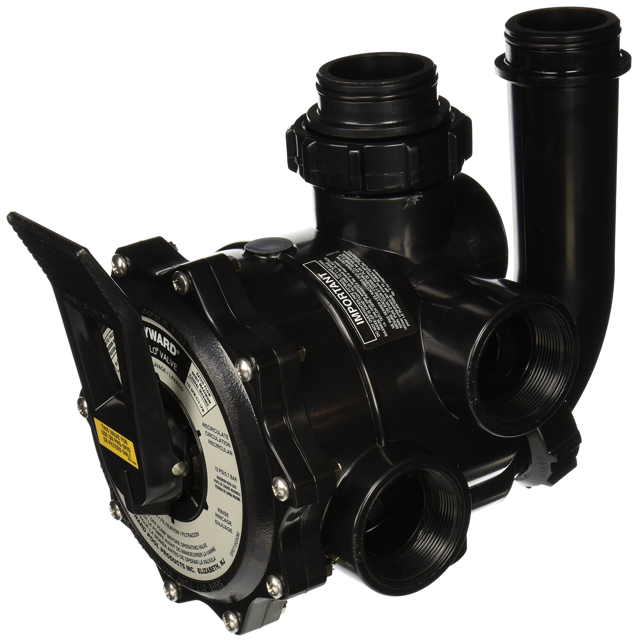 Hayward SP0715XR50 front view showing valve body and selector, improving control