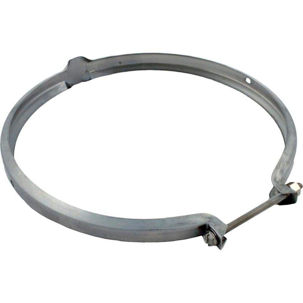 Hayward retainer clamp front view showing secure fit and durable finish