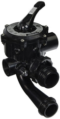 Hayward side mount valve front view shows durable flange and handle for reliable control